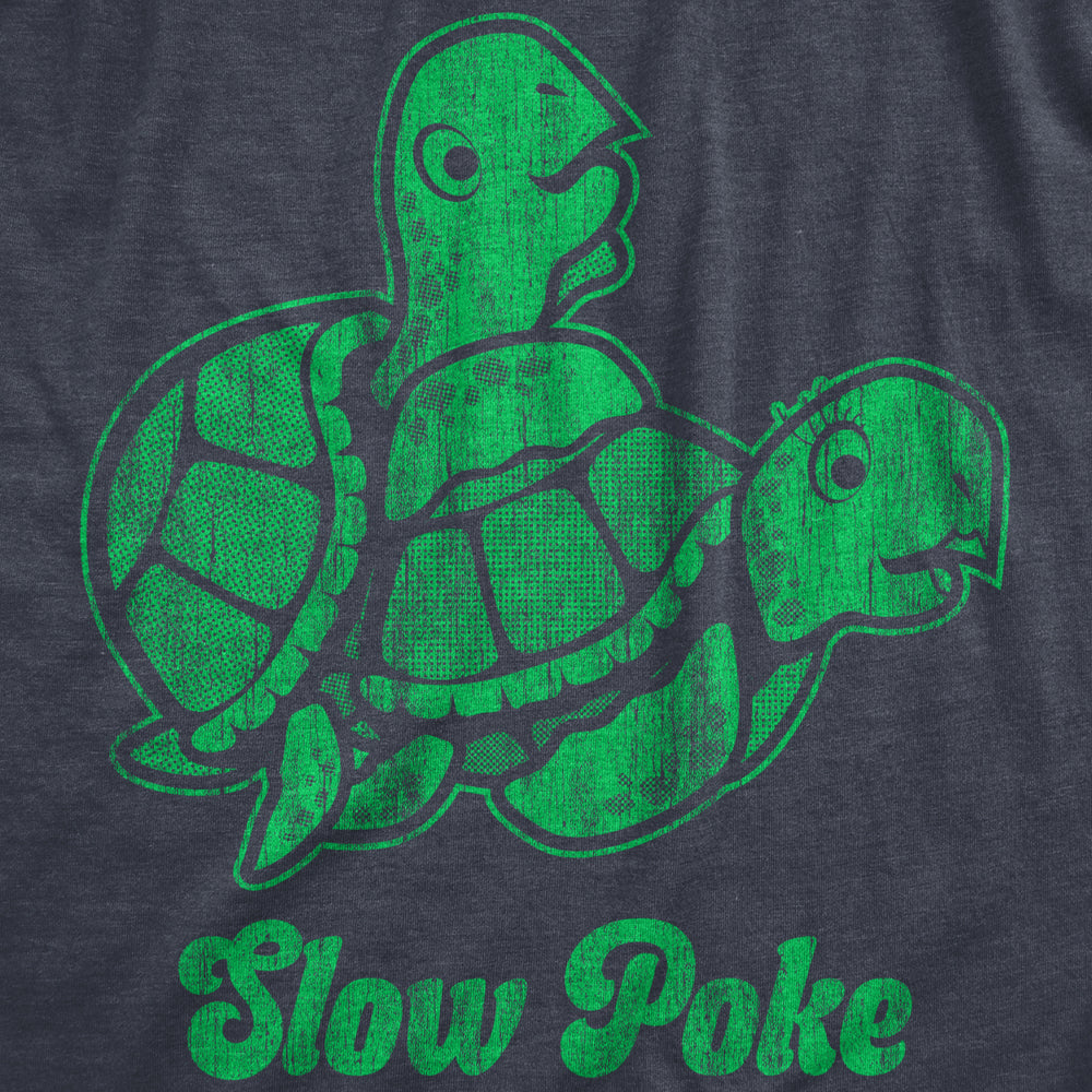 Womens Slow Poke Tshirt Funny Offensive Turtle Sex Graphic Novelty Tee For Ladies Image 2