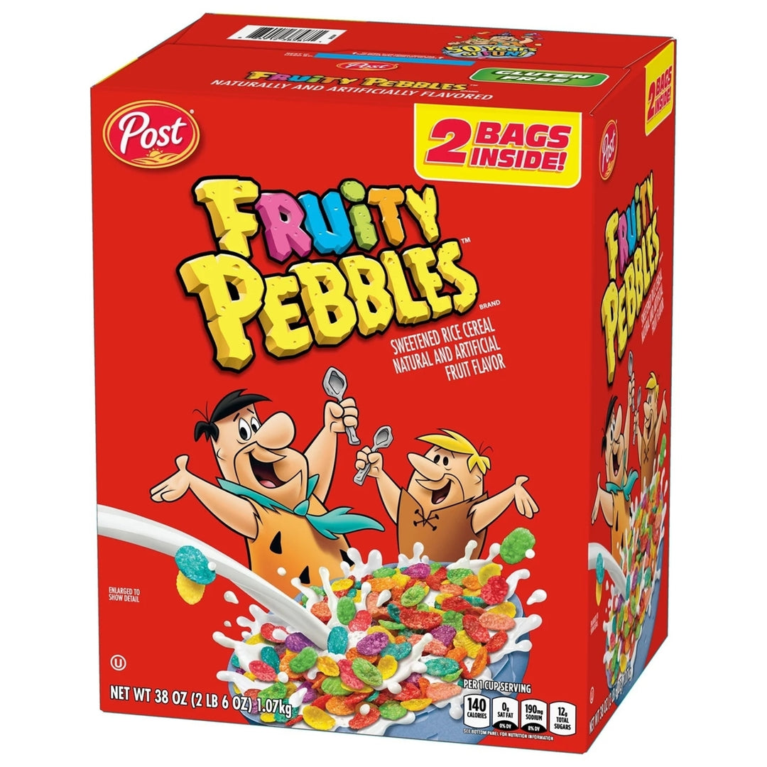 Post Fruity PEBBLES Sweetened Breakfast Cereal (38 Ounce) Image 2