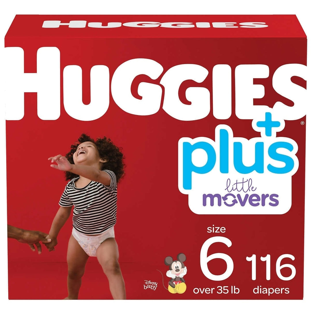 Huggies Plus Diapers Size 6 (35+ Pounds) 116 Count Image 1