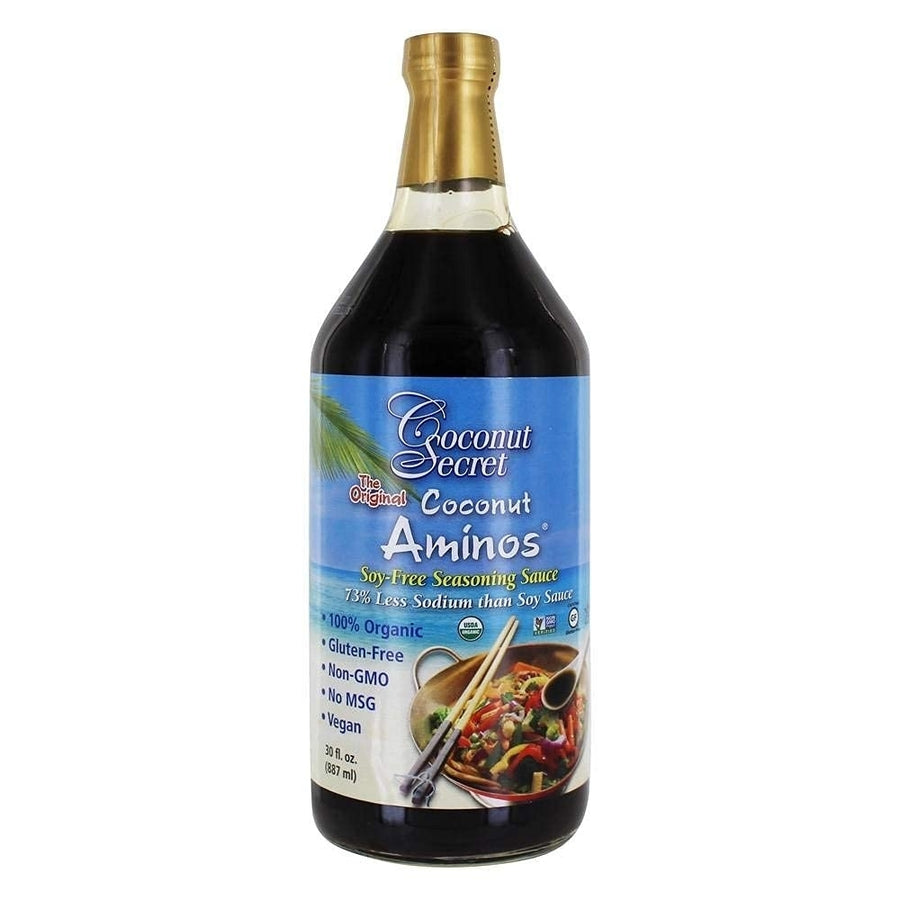 Coconut Secret Coconut Aminos Soy-Free Seasoning Sauce, 30 Fluid Ounce Image 1