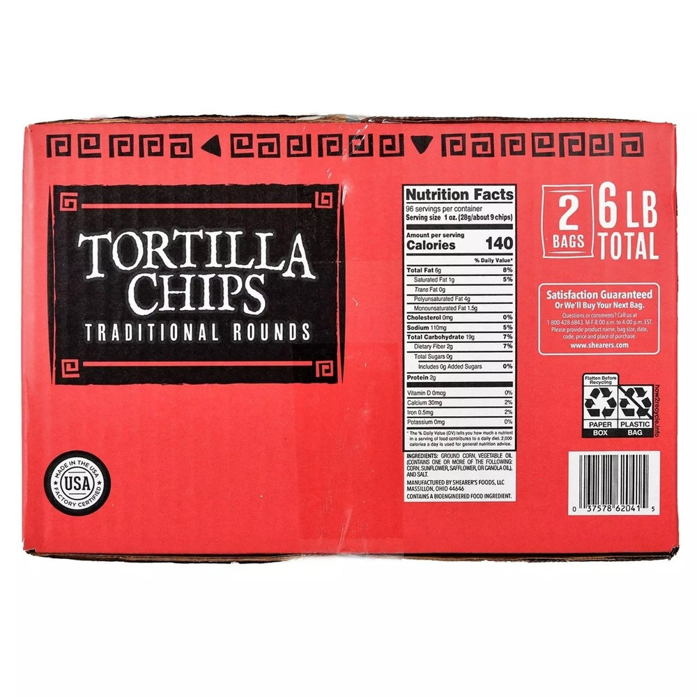 Members Mark Round Yellow Tortilla Chips 48 Ounce (Pack of 2) Image 2