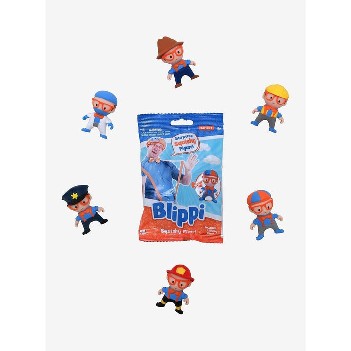 Blippi Squishy Figures 6pk Series 1 Police Doctor Firefighter Farmer UCC Image 4