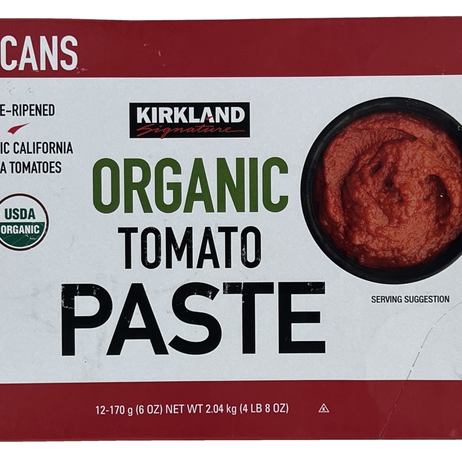 Kirkland Signature Organic Tomato Paste, 6 Ounce (12 Count) Image 1