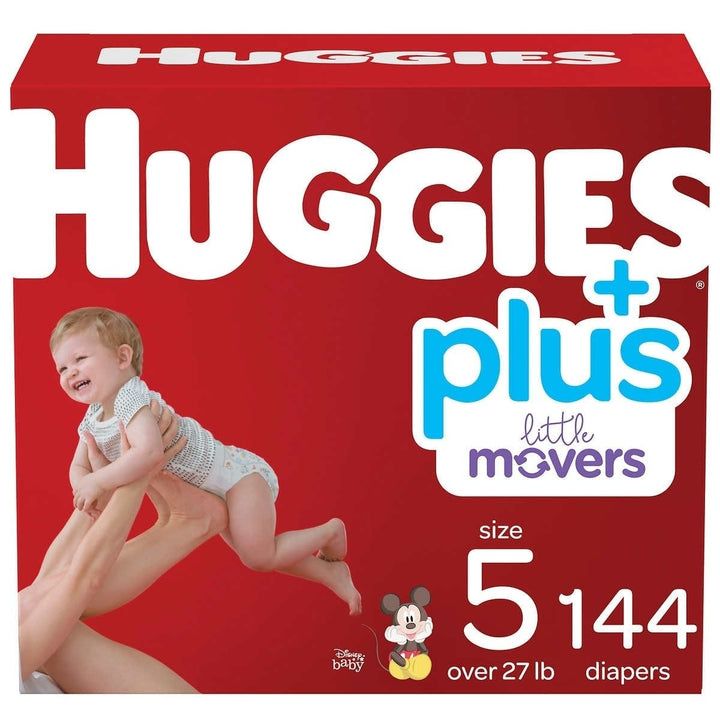 Huggies Plus Diapers Size 5 (27+ Pounds) 144 Count Image 1