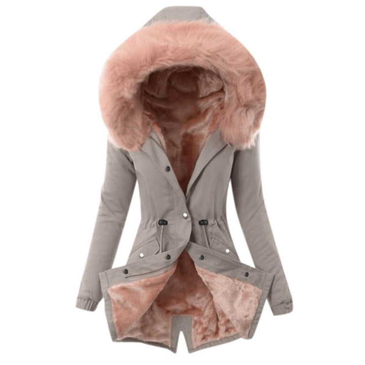 Cotton Hooded Slim-fit Warm Zipper Jacket Image 6