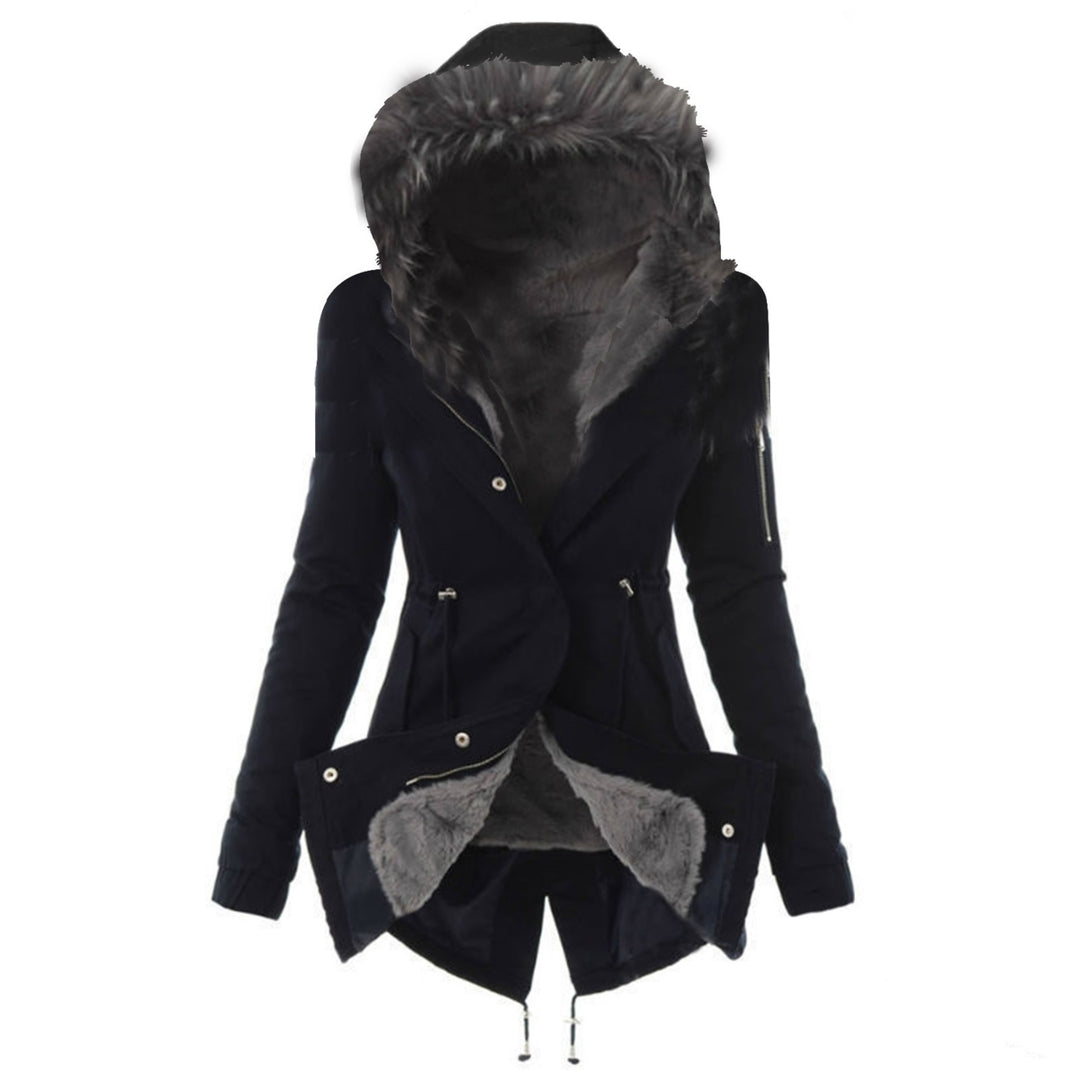 Cotton Hooded Slim-fit Warm Zipper Jacket Image 10