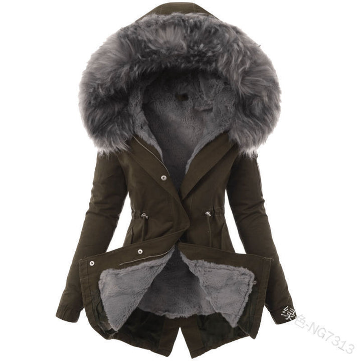 Cotton Hooded Slim-fit Warm Zipper Jacket Image 11
