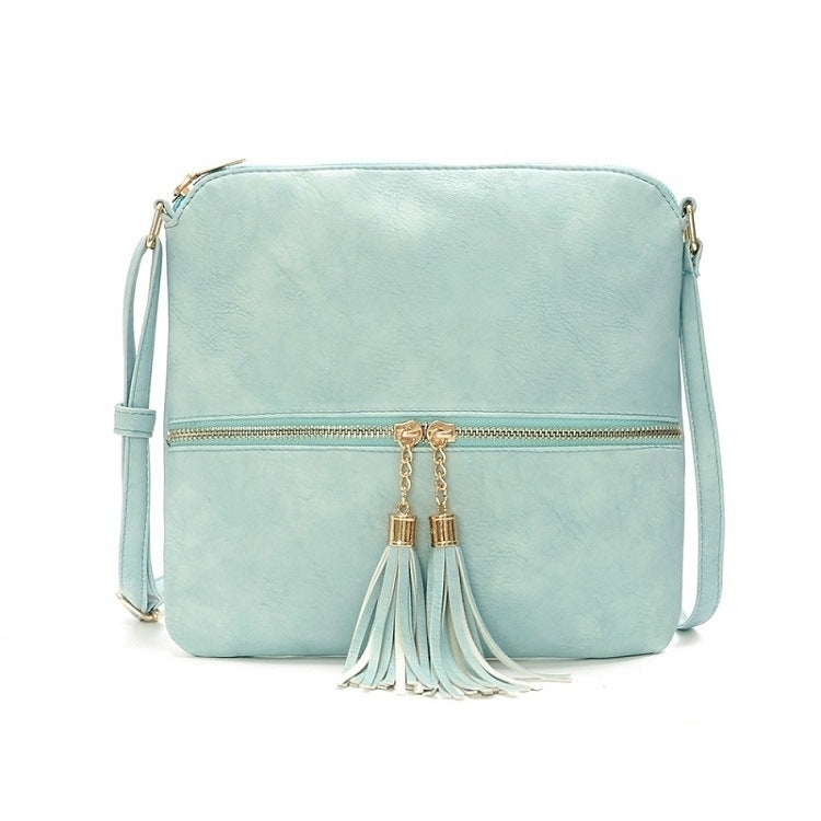 Lunar Lightweight Medium Dome Crossbody Bag Shoulder Bag with Tassel Zipper Pocket Adjustable Strap Image 3