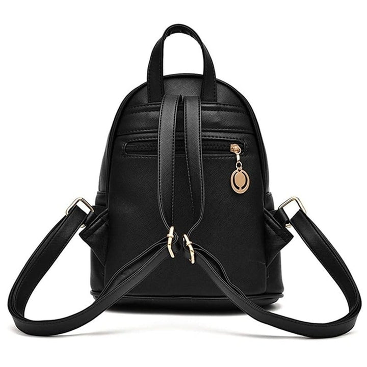 Girls Bowknot Cute Leather Backpack Mini Backpack Purse for Women Image 4