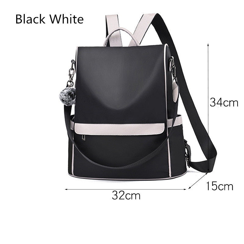 Women Backpack Purse Oxford Anti-theft Casual Shoulder Bag Fashion Ladies Satchel Bags Image 6