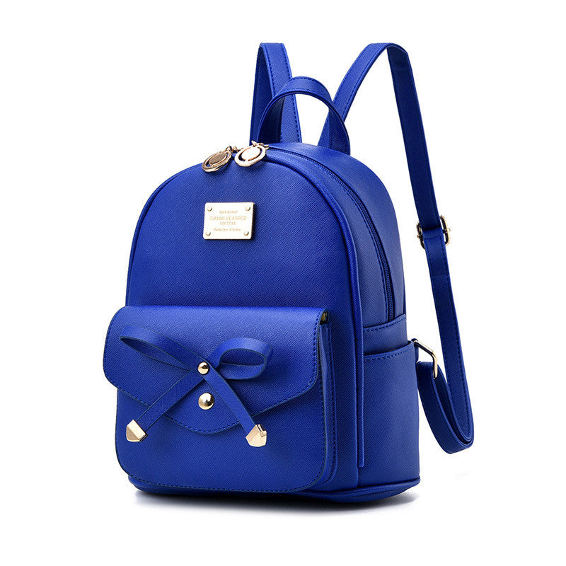 Girls Bowknot Cute Leather Backpack Mini Backpack Purse for Women Image 10