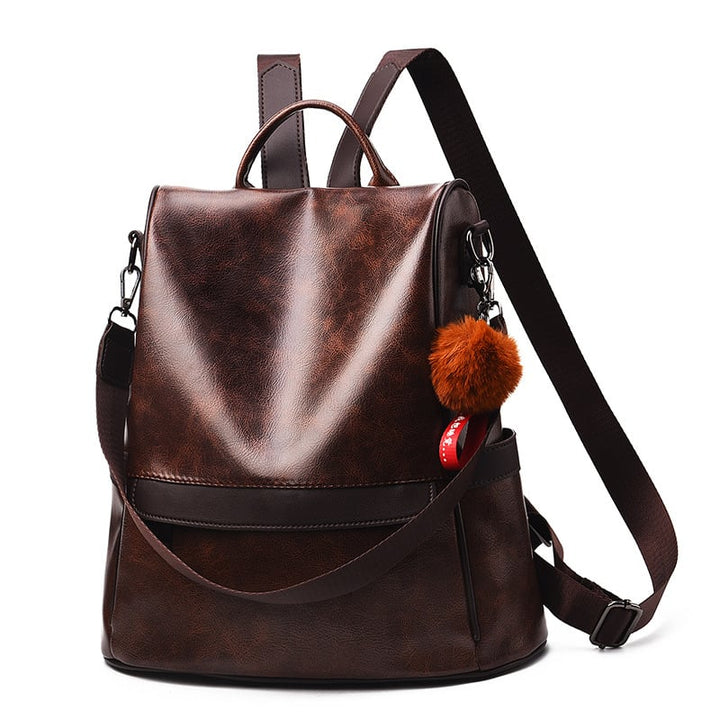 Women Backpack Purse PU Leather Anti-theft Casual Shoulder Bag Fashion Ladies Satchel Bags Image 1