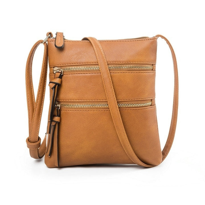 Leather Crossbody Purse for Women Long Over the Shoulder Sling Purses and Handbags Image 6