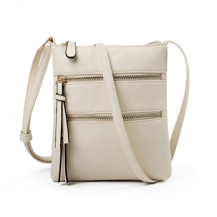 Leather Crossbody Purse for Women Long Over the Shoulder Sling Purses and Handbags Image 1