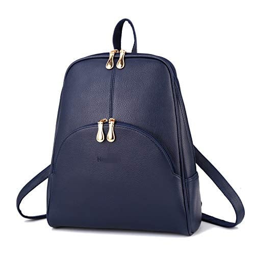 Women Bags Backpack Purse PU Leather Zipper Bags Casual Image 8