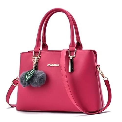 Womens Leather Handbag Tote Shoulder Bag Crossbody Purse Image 1