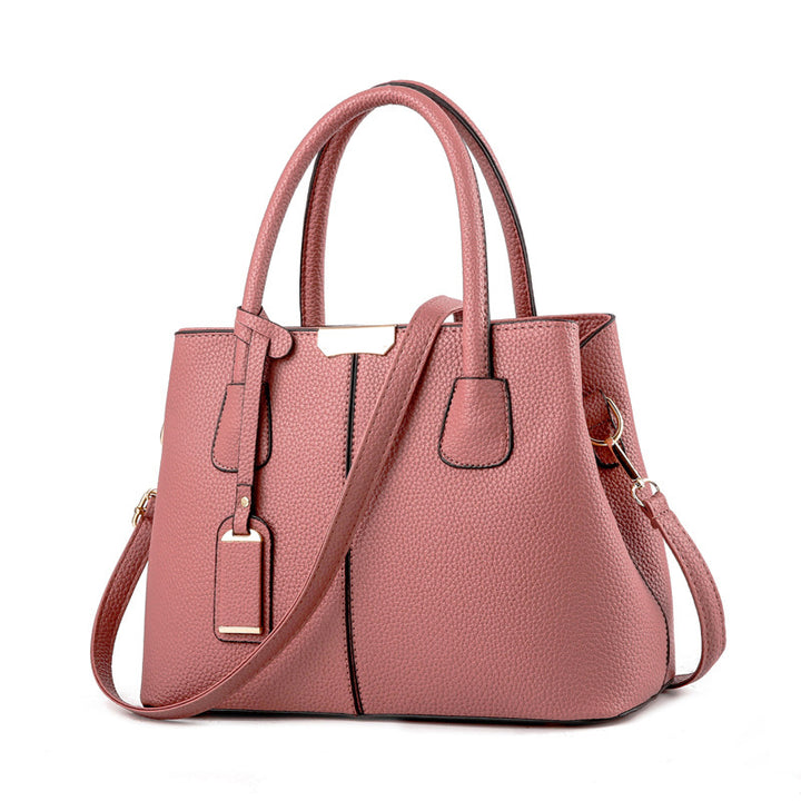 Stylish Women PU Leather Vertical Utility Handle Handbag Satchel Tote Purse Bag Image 11