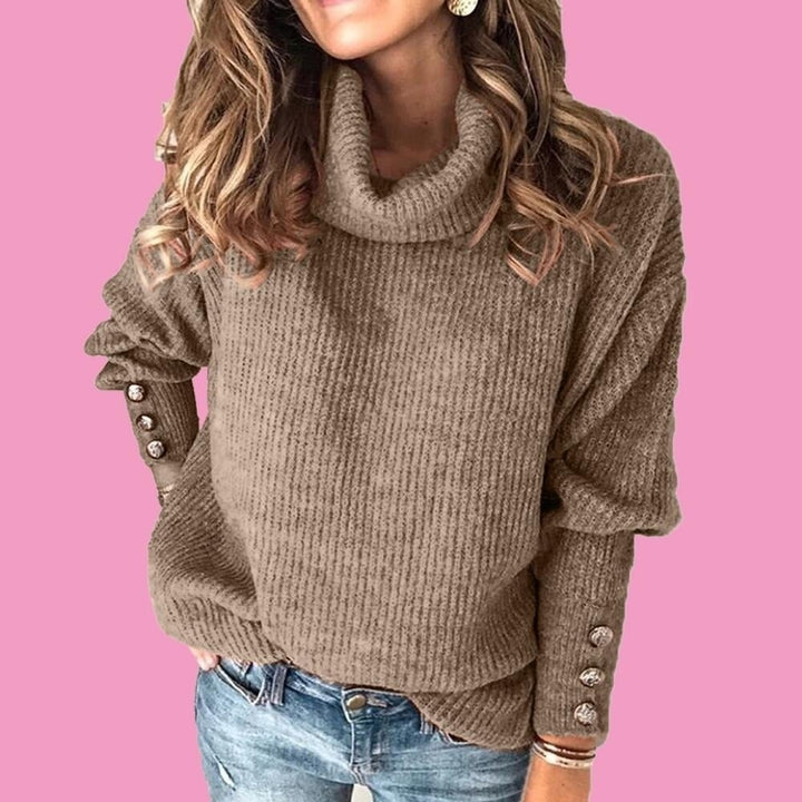 Womens Oversized Turtleneck Chunky Pullover Sweaters Cowl Image 10