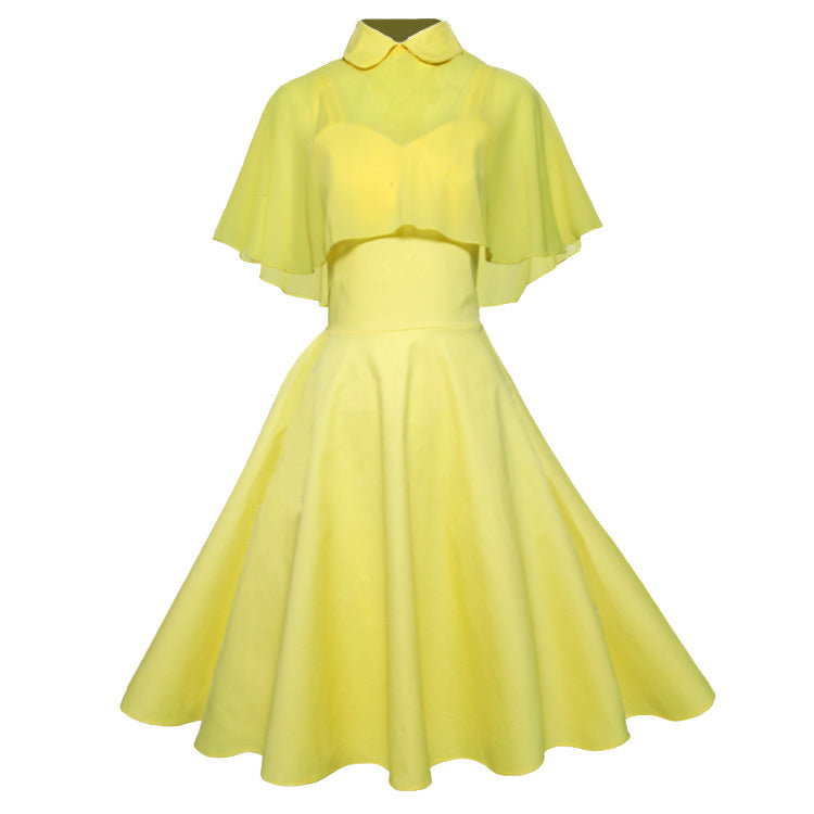 Womens 1950s Cloak Two-Piece Cocktail Dress Image 2