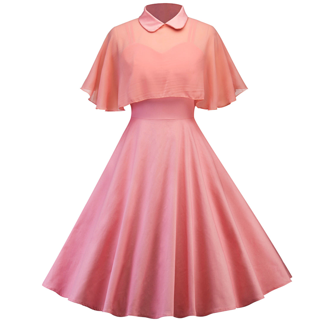 Womens 1950s Cloak Two-Piece Cocktail Dress Image 3