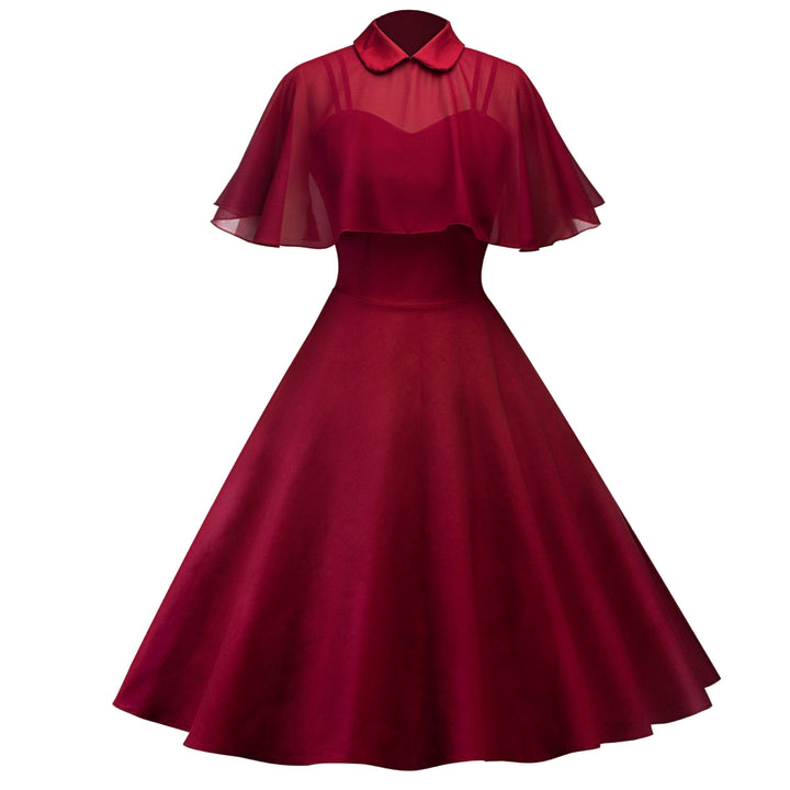 Womens 1950s Cloak Two-Piece Cocktail Dress Image 4