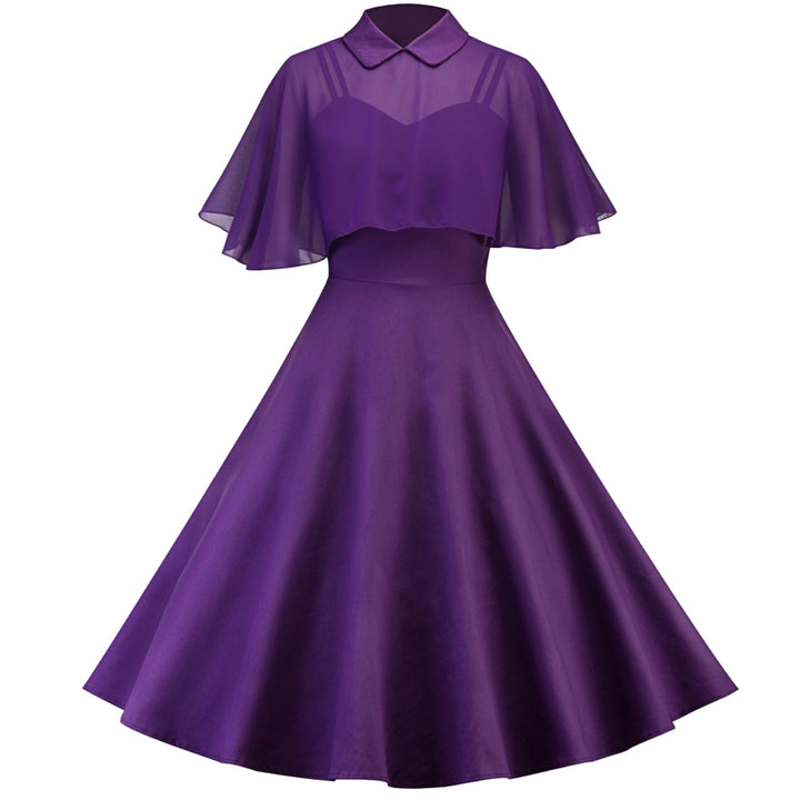 Womens 1950s Cloak Two-Piece Cocktail Dress Image 4