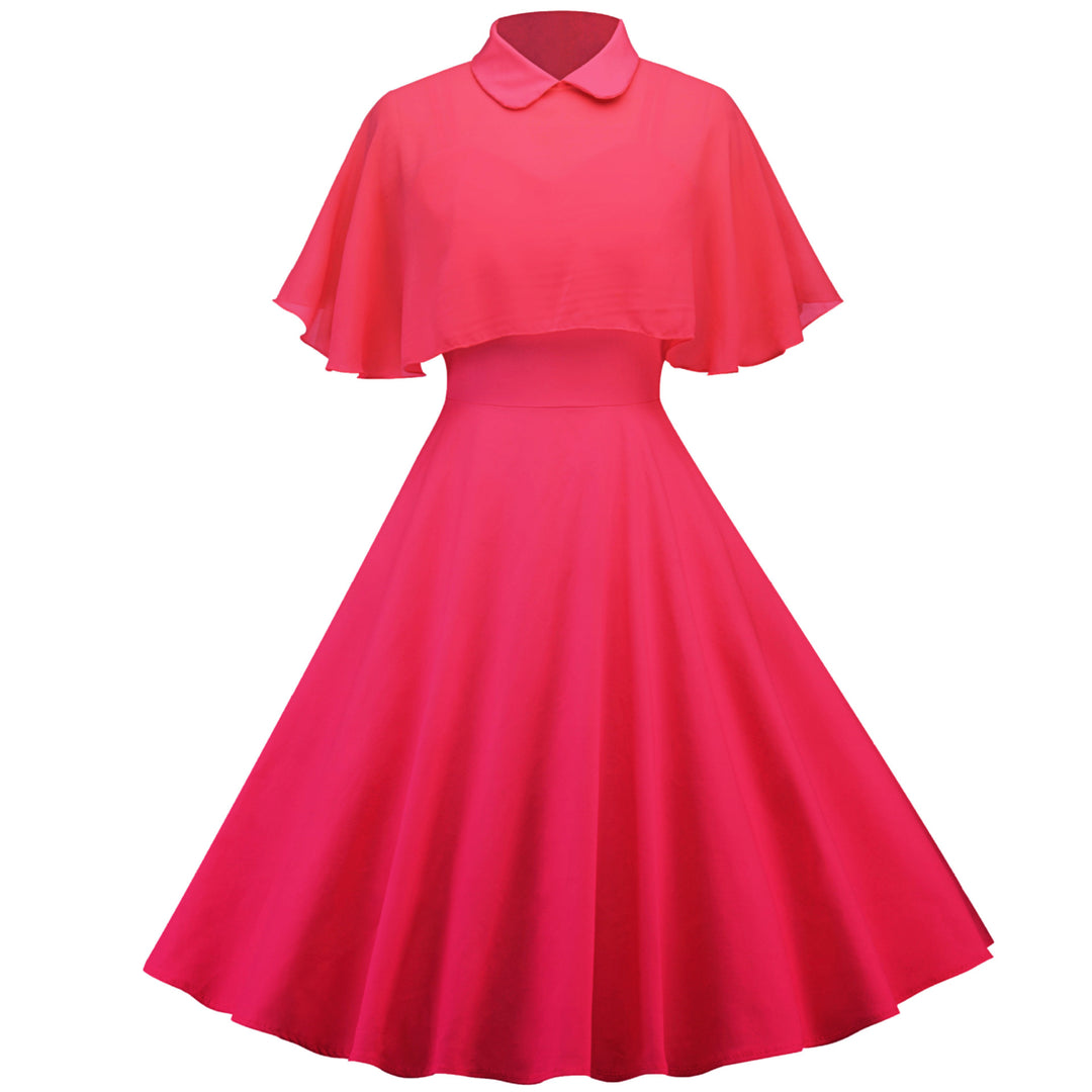 Womens 1950s Cloak Two-Piece Cocktail Dress Image 9