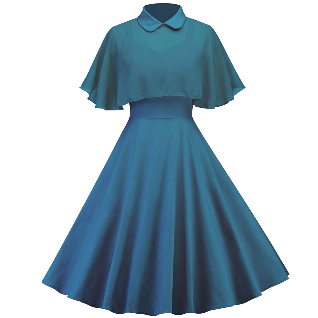 Womens 1950s Cloak Two-Piece Cocktail Dress Image 11