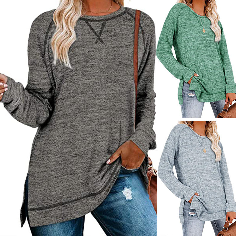 Womens Sweaters Lightweight Long Sleeve Shirts Soft Warm Sweatshirt Image 1