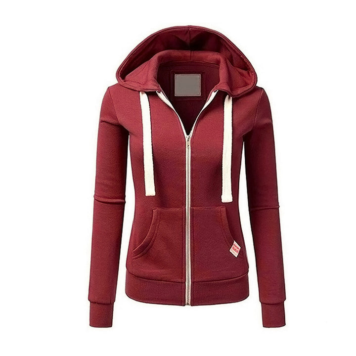 Lightweight Thin Zip-Up Hoodie Jacket for Women Image 4