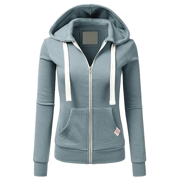 Lightweight Thin Zip-Up Hoodie Jacket for Women Image 6