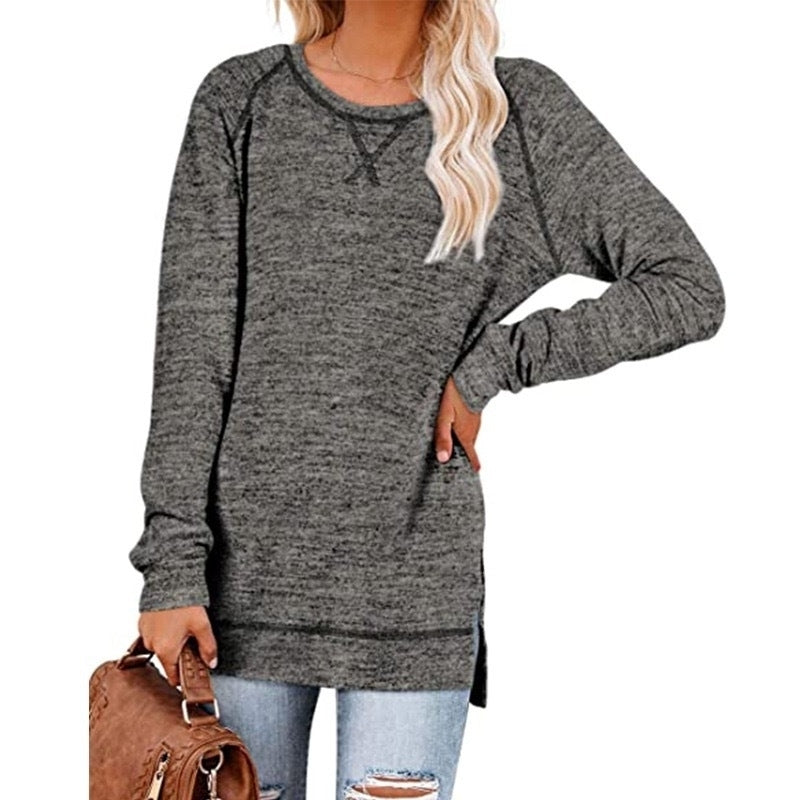 Womens Sweaters Lightweight Long Sleeve Shirts Soft Warm Sweatshirt Image 7