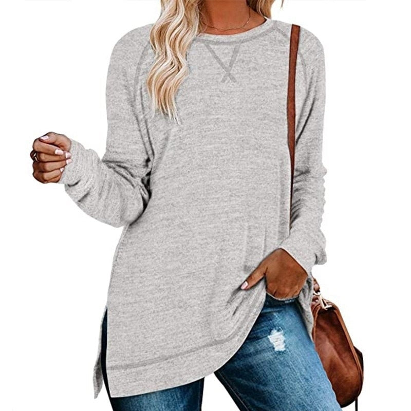 Womens Sweaters Lightweight Long Sleeve Shirts Soft Warm Sweatshirt Image 9