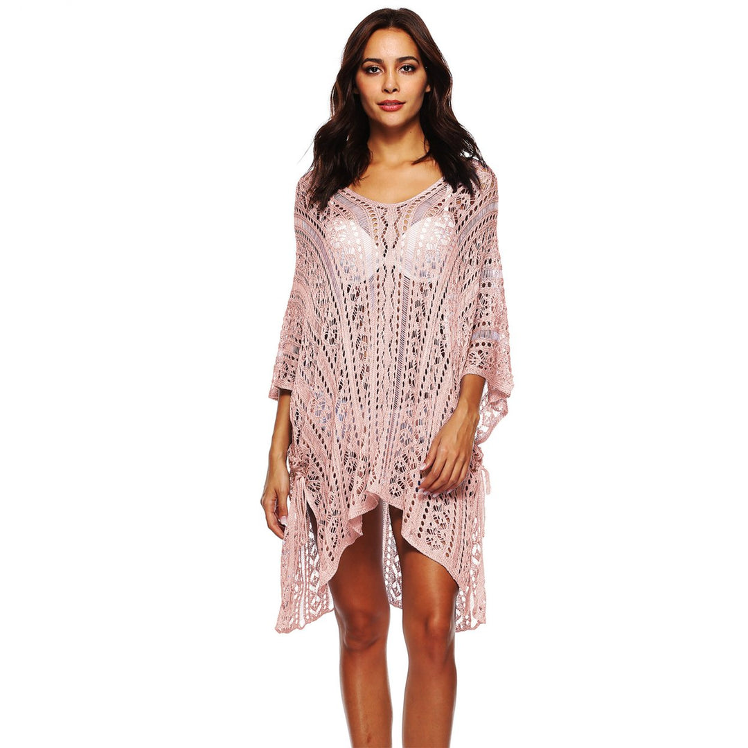 Womens Bathing Suit Cover Up for Beach Pool Swimwear Crochet Dress Image 3