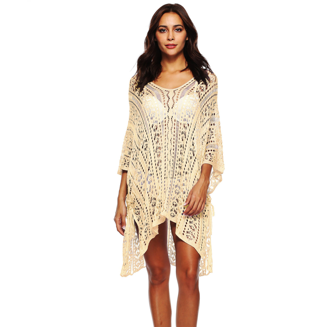 Womens Bathing Suit Cover Up for Beach Pool Swimwear Crochet Dress Image 8