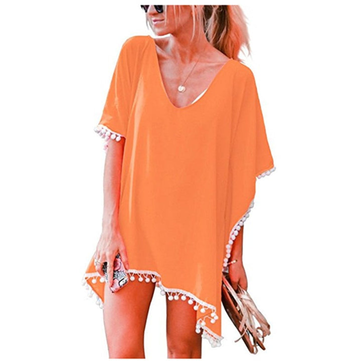 Womens Chiffon Swimsuit Beach Bathing Suit Cover Ups for Swimwear Image 4