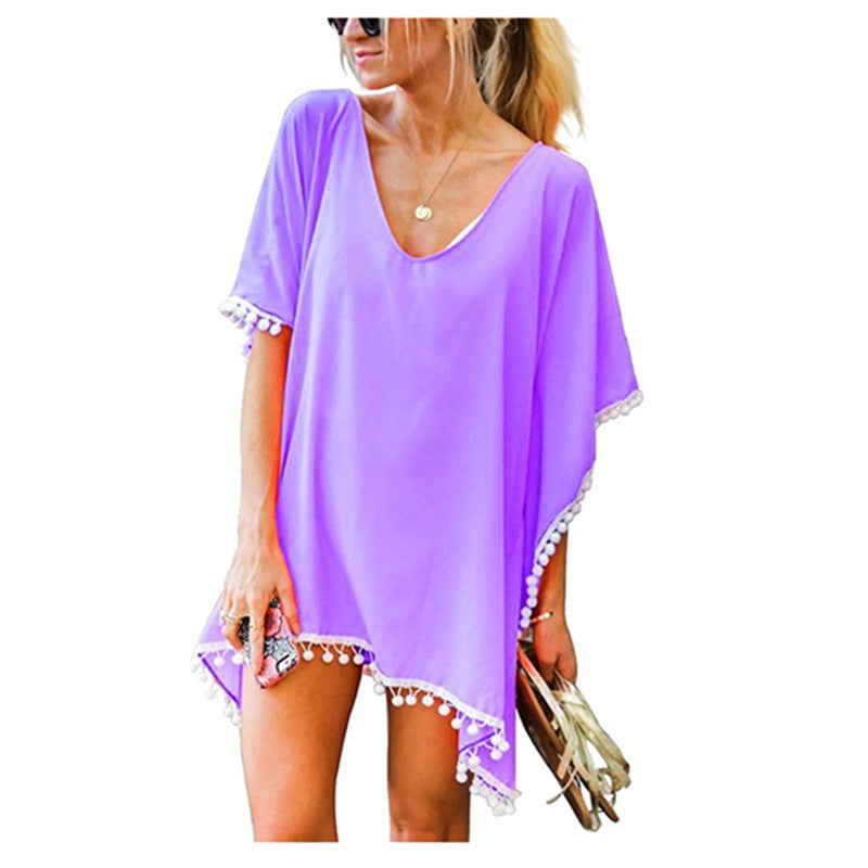 Womens Chiffon Swimsuit Beach Bathing Suit Cover Ups for Swimwear Image 7