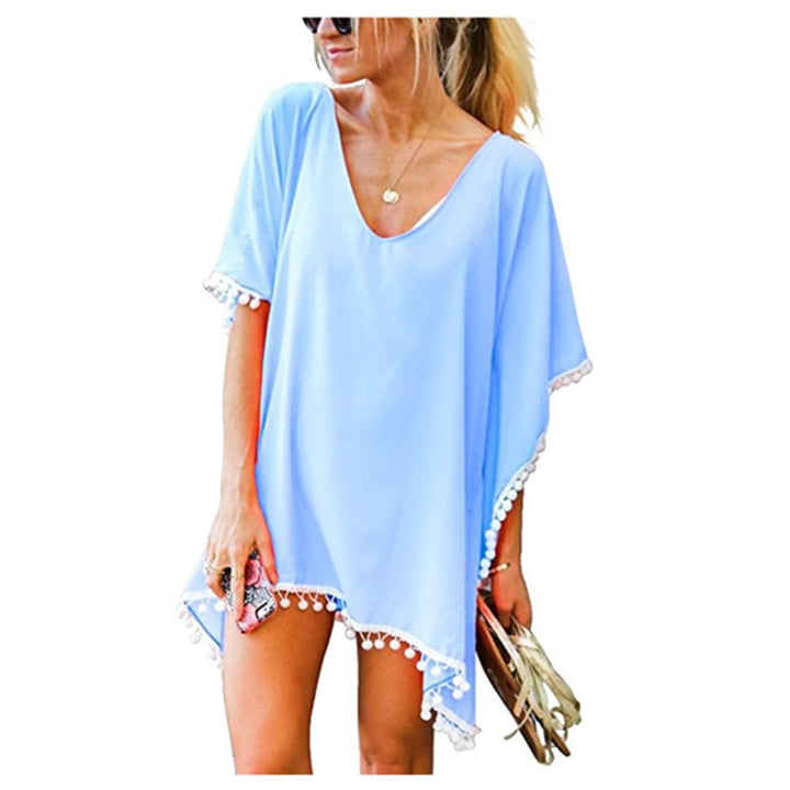 Womens Chiffon Swimsuit Beach Bathing Suit Cover Ups for Swimwear Image 1