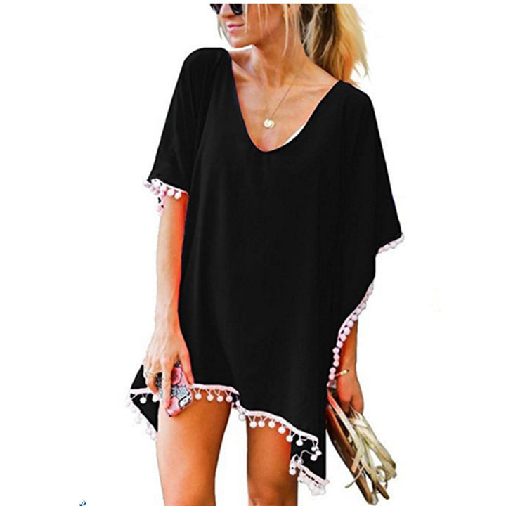 Womens Chiffon Swimsuit Beach Bathing Suit Cover Ups for Swimwear Image 12