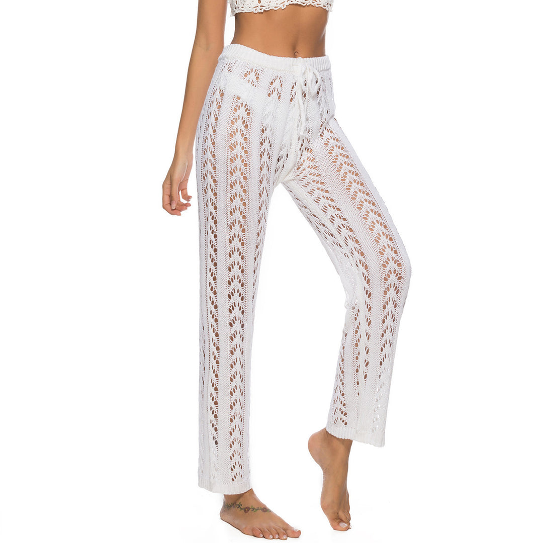 Womens Crochet Net Hollow Out Beach Pants Sexy Swimsuit Cover Up Image 2