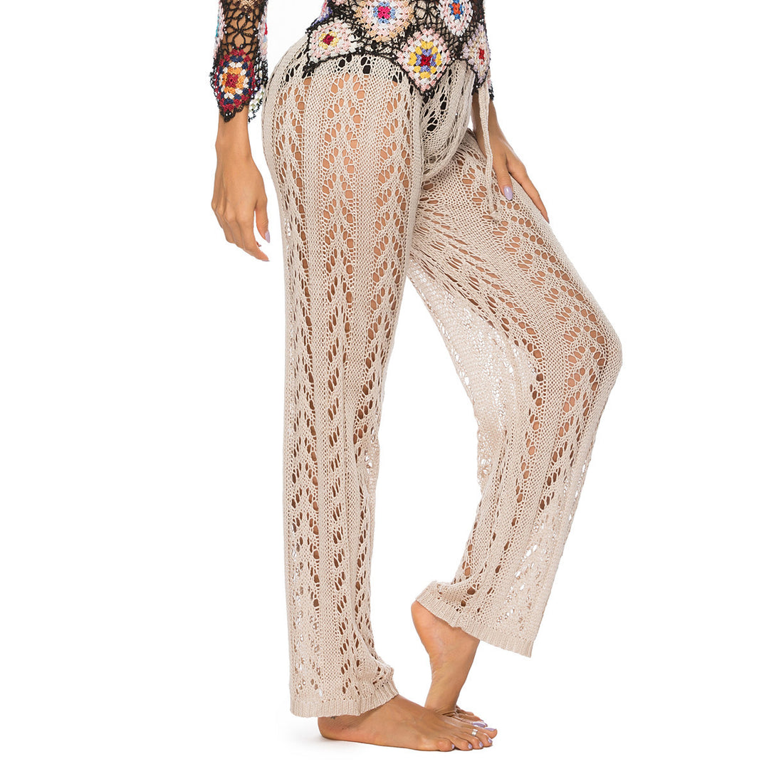 Womens Crochet Net Hollow Out Beach Pants Sexy Swimsuit Cover Up Image 7