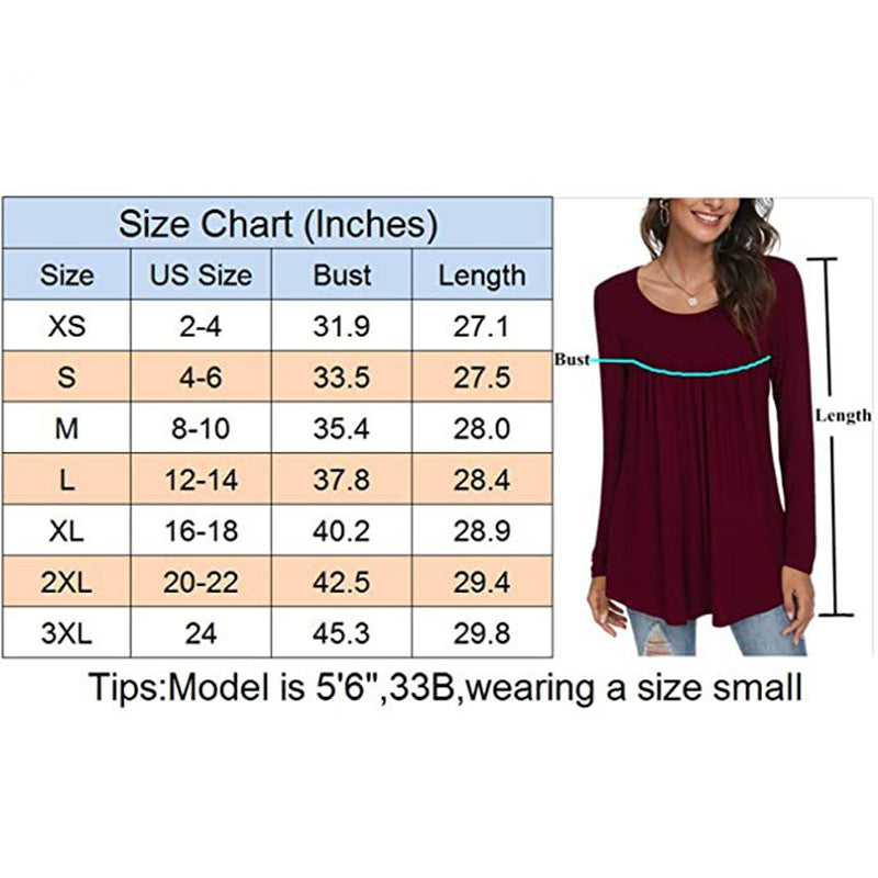 Womens Fall Casual Short Sleeve Tops Lightweight Loose Image 3