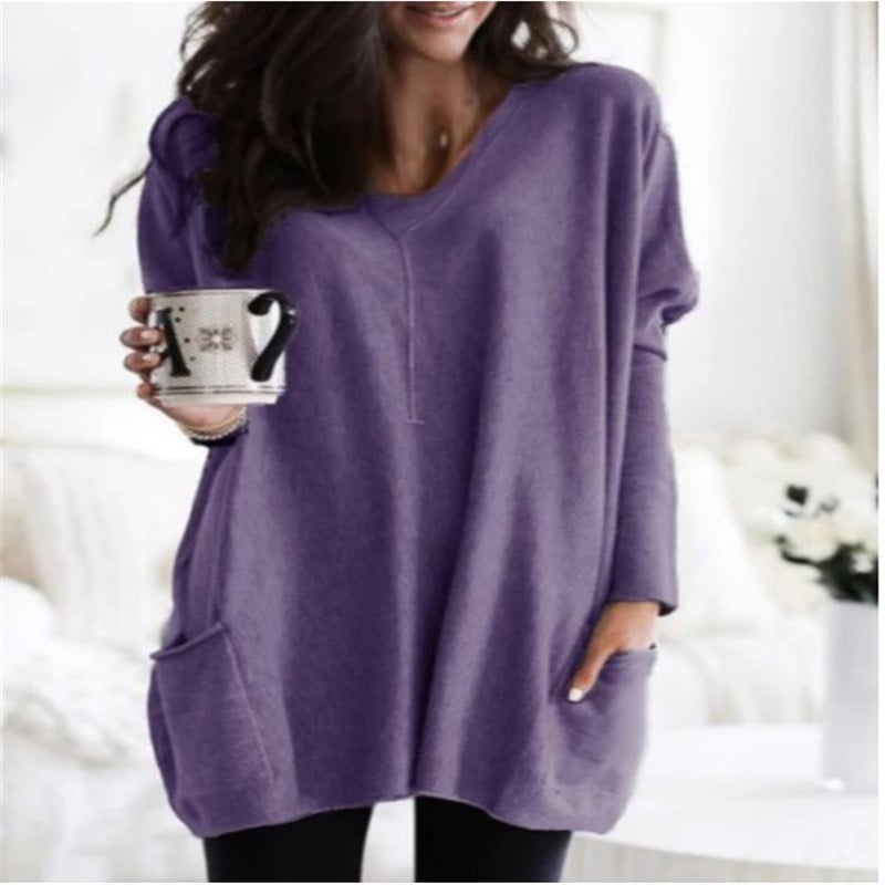 Womens Summer Casual Shirts Short Sleeve Tunic Tops with Pockets Image 4