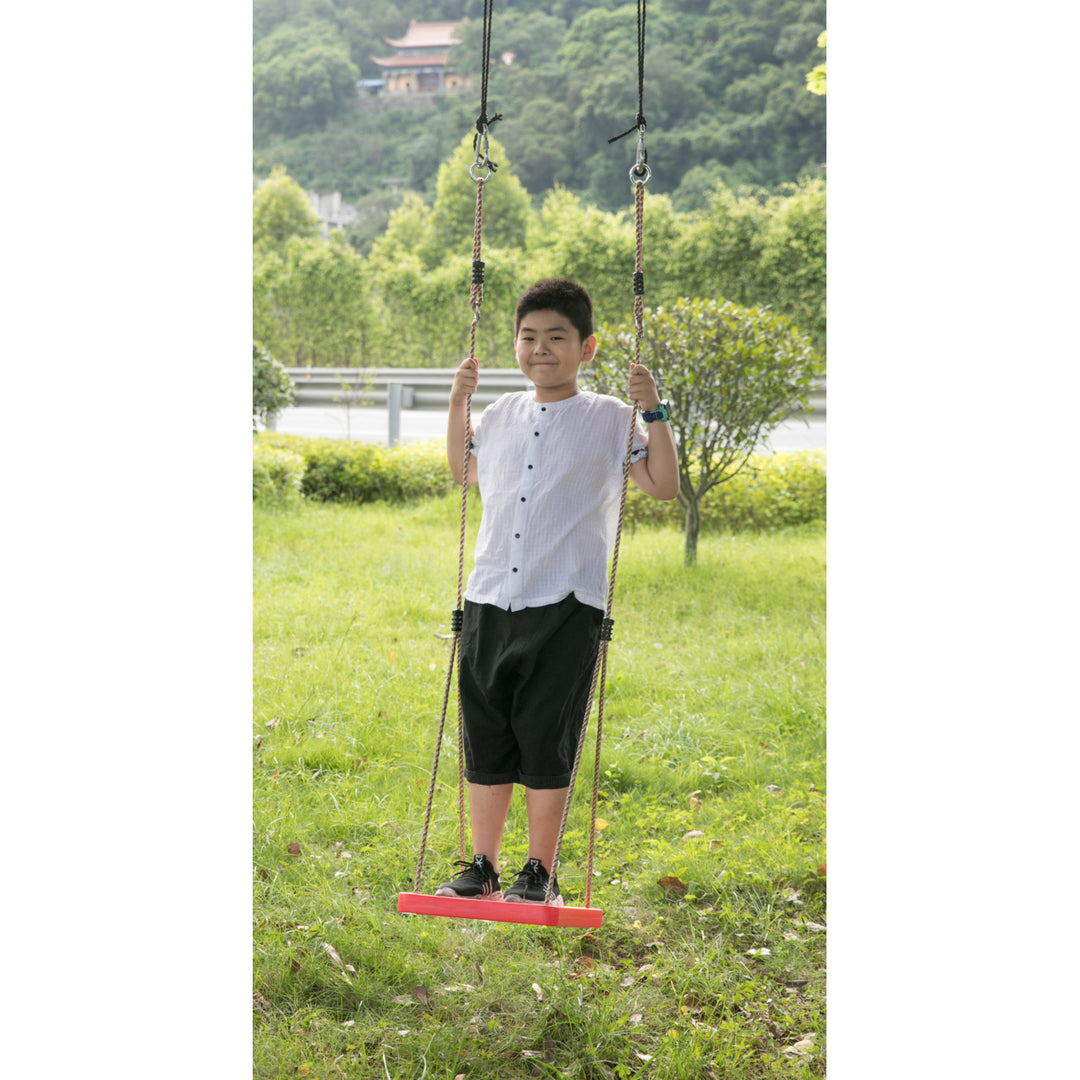 Adjustable Plastic Standing SwingOutdoor Kids Playground Swingfor All Ages Image 6