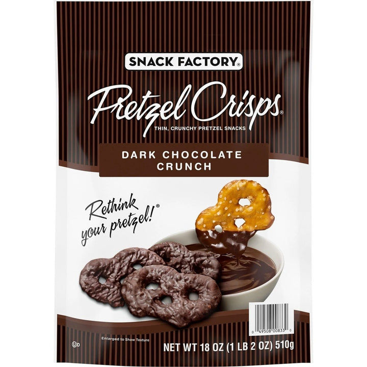 Snack Factory Pretzel CrispsDark Chocolate Crunch (18 Ounce) Image 1