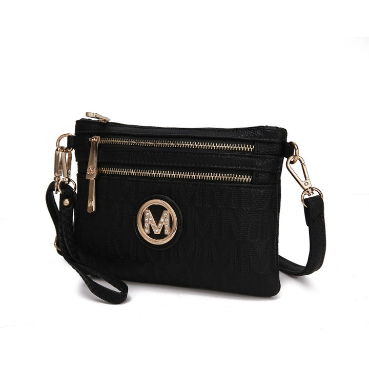 MKF Collection Roonie Milan Womes Crossbody Bag Signature Shoulder Bag Wristlet by Mia K Image 1