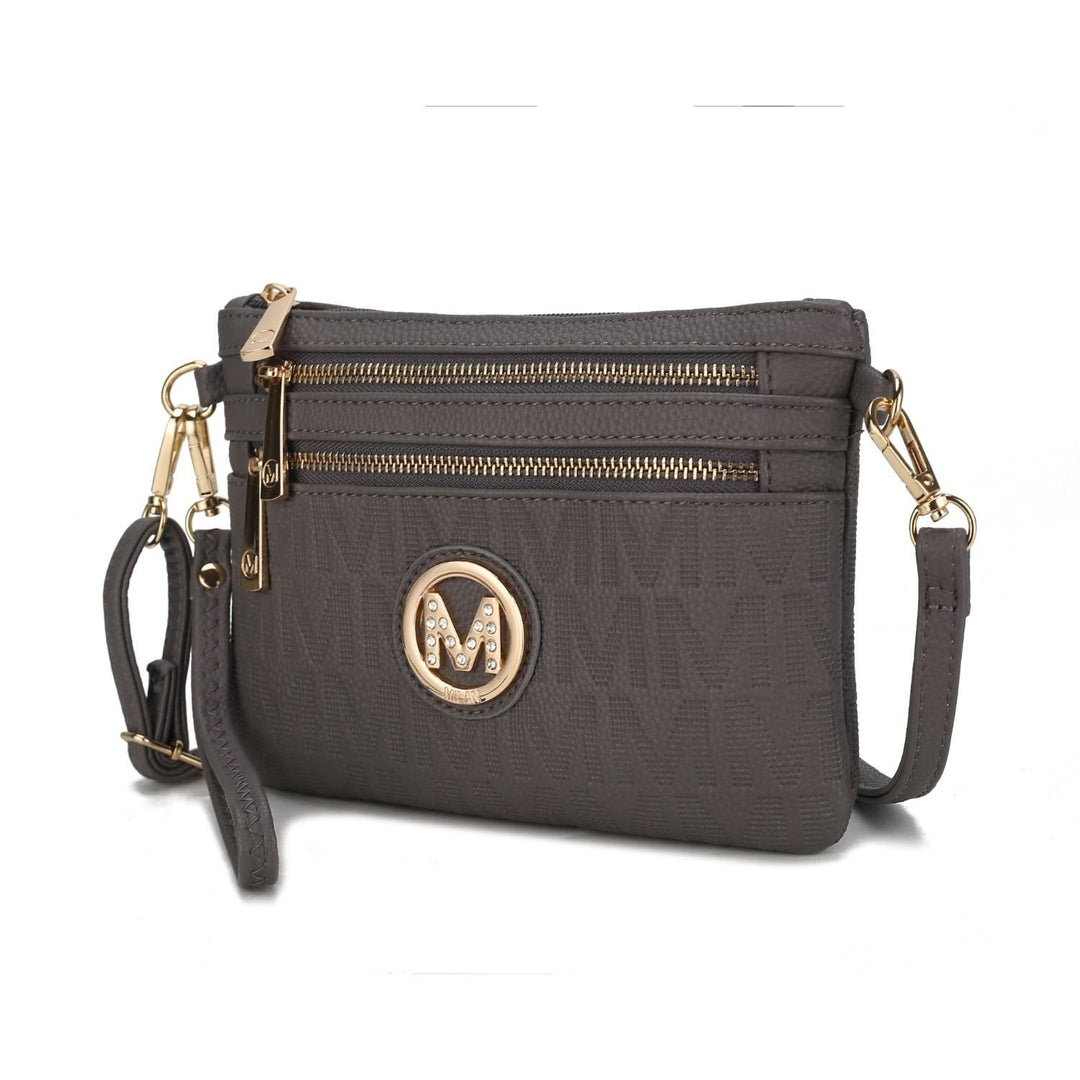 MKF Collection Roonie Milan Womes Crossbody Bag Signature Shoulder Bag Wristlet by Mia K Image 1