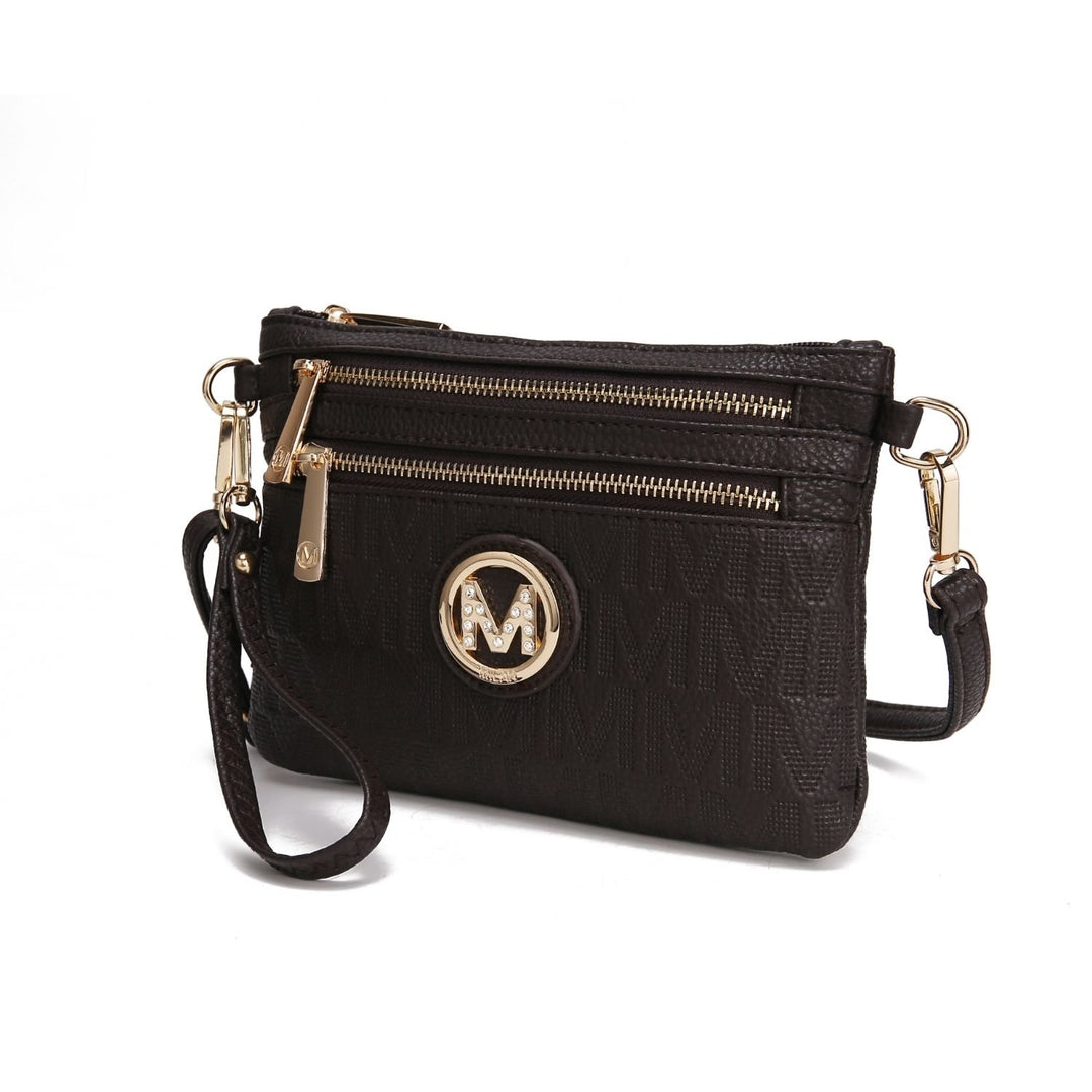 MKF Collection Roonie Milan Womes Crossbody Bag Signature Shoulder Bag Wristlet by Mia K Image 1