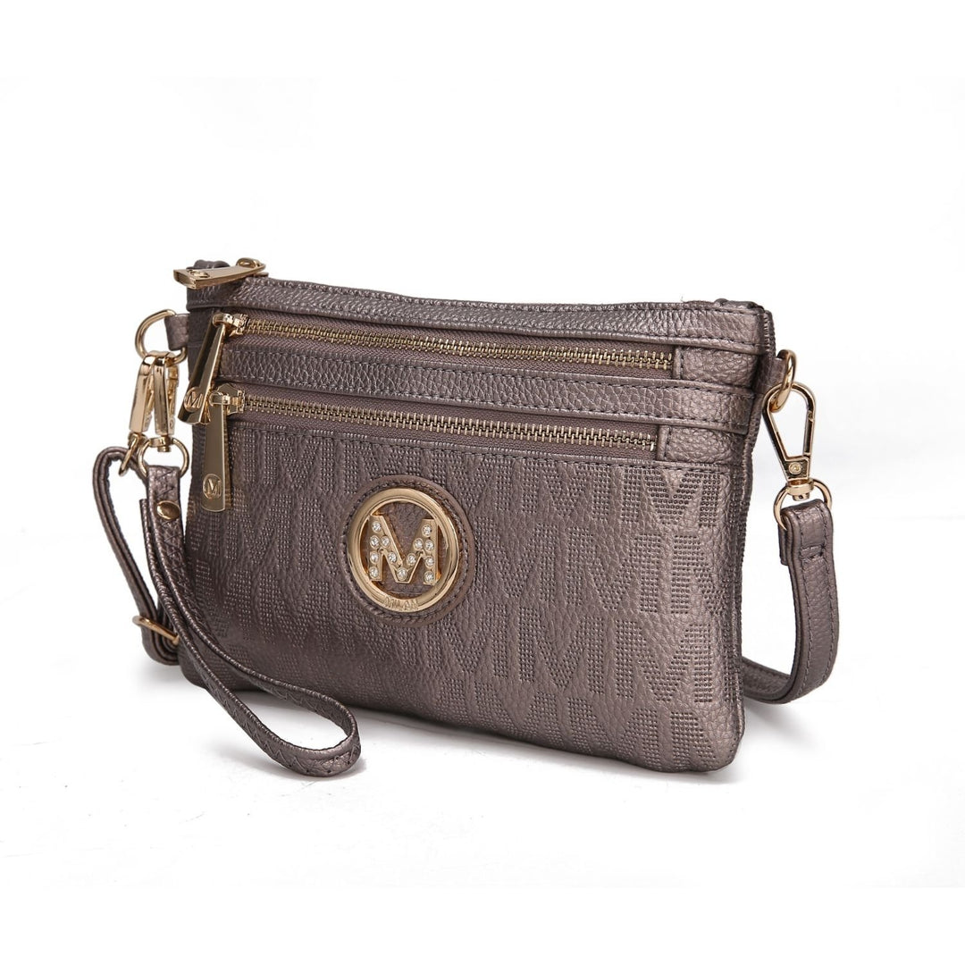 MKF Collection Roonie Milan Womes Crossbody Bag Signature Shoulder Bag Wristlet by Mia K Image 1