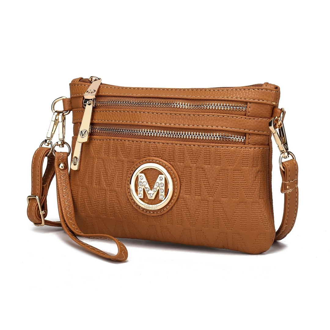 MKF Collection Roonie Milan Womes Crossbody Bag Signature Shoulder Bag Wristlet by Mia K Image 1